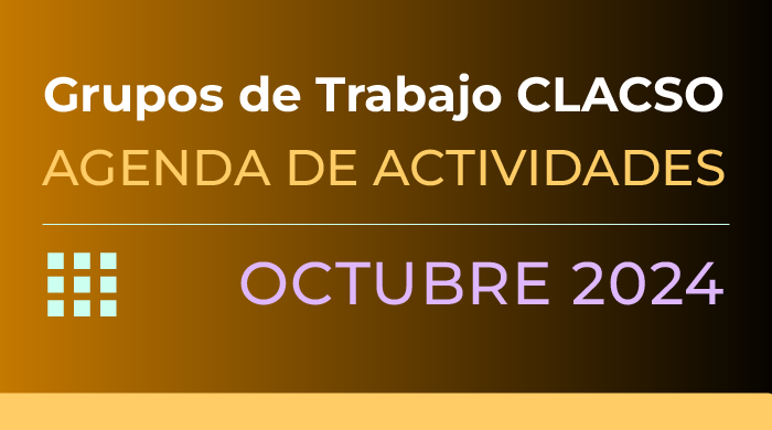  Agenda de Grupos de Trabajo –  Octubre 2024