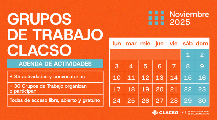  Agenda de Grupos de Trabajo –  Noviembre 2025