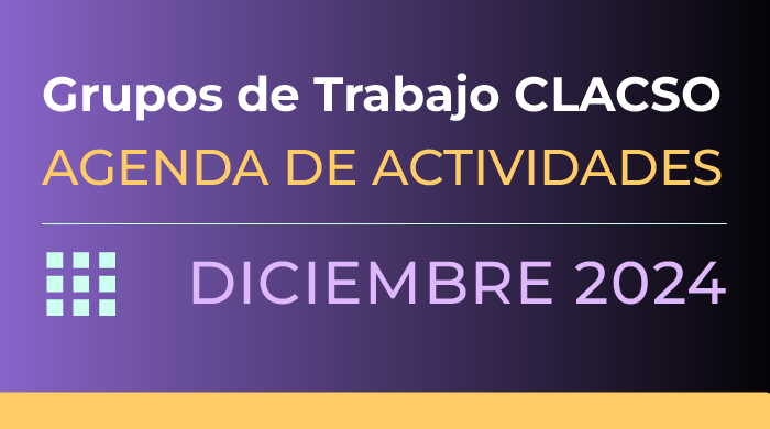  Agenda de Grupos de Trabajo –  Diciembre 2024
