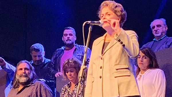  Junto a Dilma Rousseff, por Lula libre y justicia por Marielle