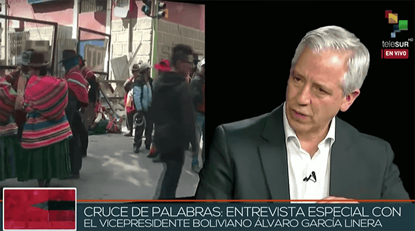  Álvaro García Linera en Telesur