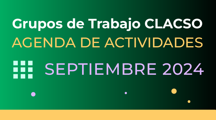  Agenda de Grupos de Trabajo – Septiembre 2024