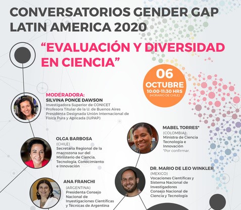  Difusión de dos Conversatorios sobre Ciencia y Género en tiempos de pandemia, martes 6/10