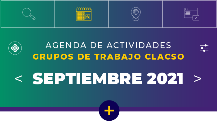  Agenda de Grupos de Trabajo – Septiembre 2021