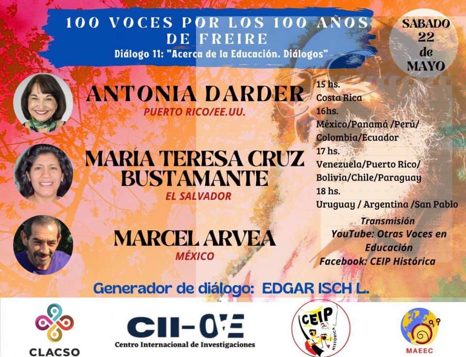  Cien voces por los 100 años de Paulo Freire. Diálogo 11: Acerca de la educación