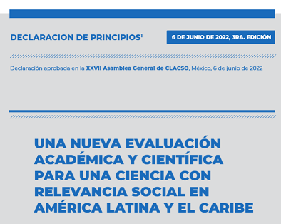  Una nueva evaluación académica y científica para una ciencia con relevancia social en América Latina y el Caribe