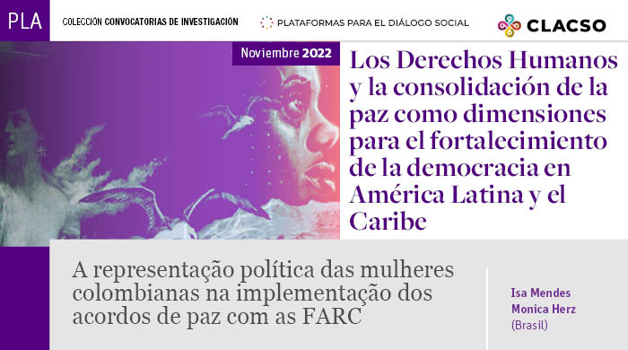  A representação política das mulheres colombianas na implementação dos acordos de paz com as FARC