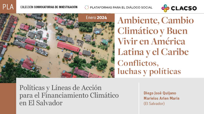  Políticas y Líneas de Acción para el Financiamiento Climático en El Salvador