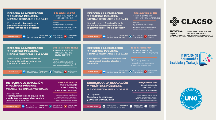  Ciclo de debates en educación 2023-2024: Derecho a la educación y políticas públicas. Miradas regionales y globales