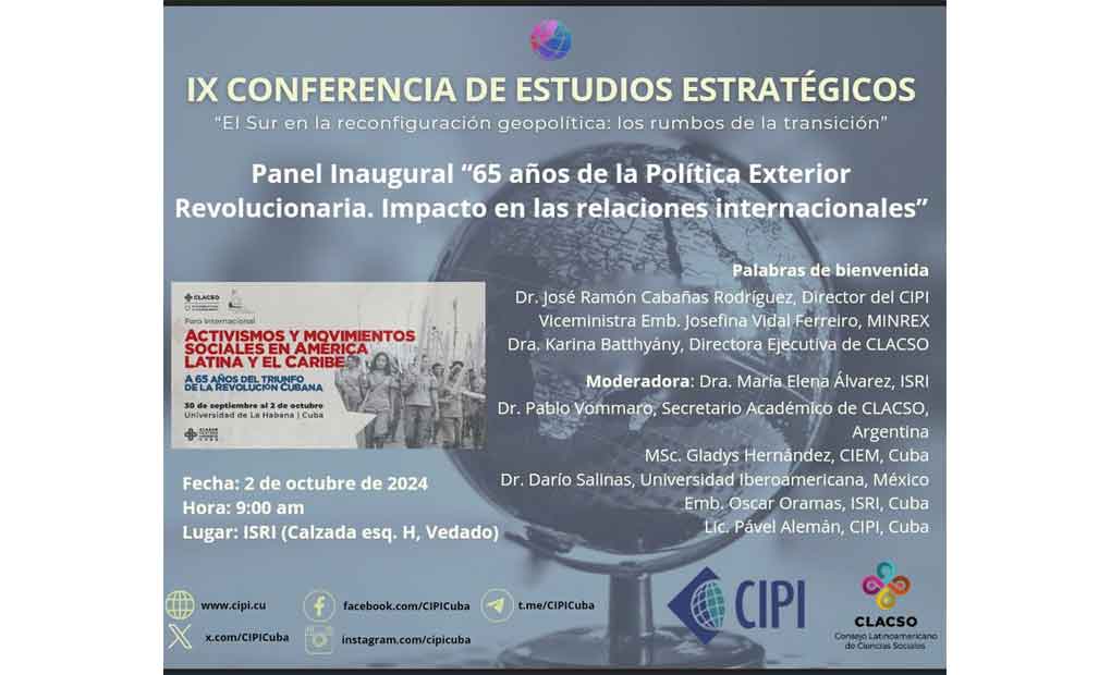  Reflexionan en Cuba sobre tendencias en relaciones internacionales