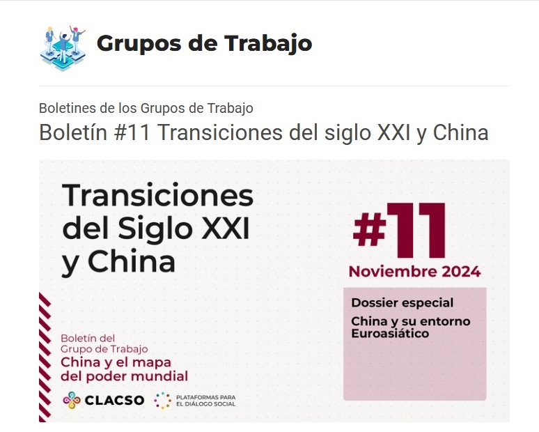  Textos de CLACSO sobre China y su entorno euroasiático