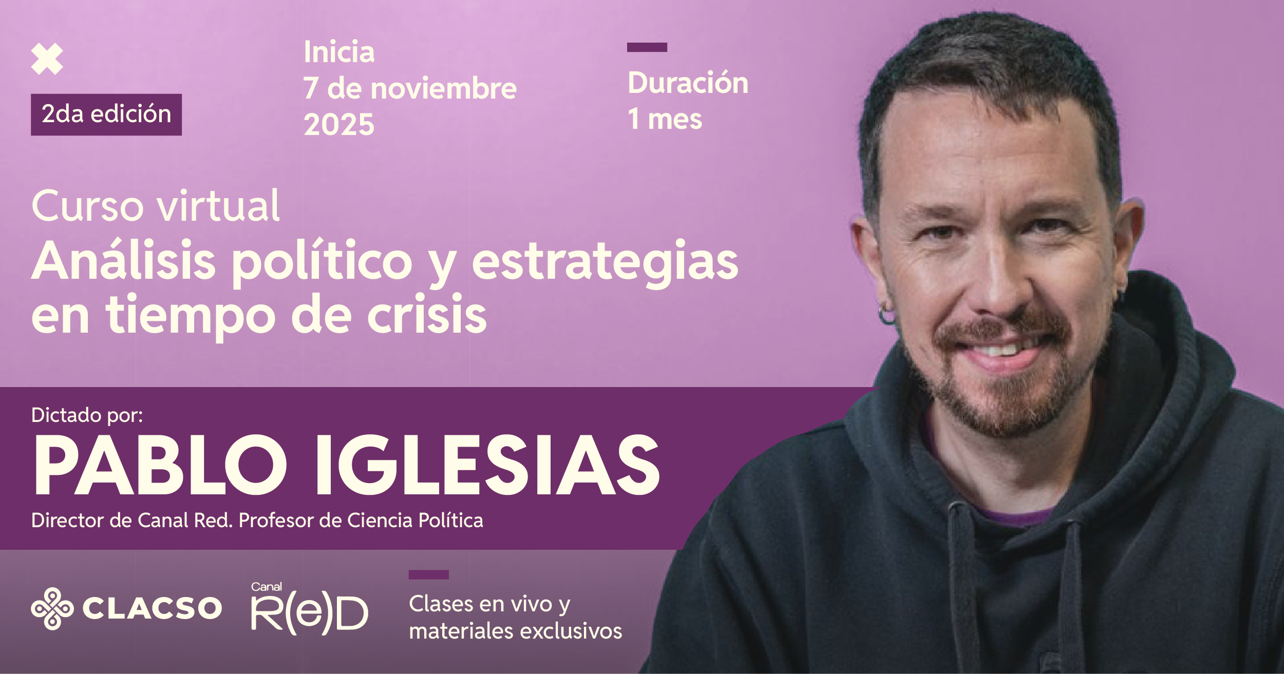  Curso virtual: Análisis político y estrategias en tiempos de crisis