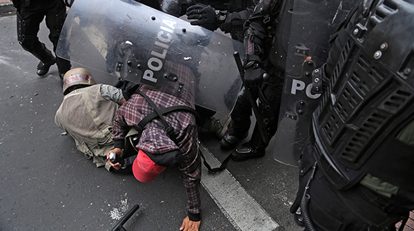  Agresión a periodistas en Ecuador