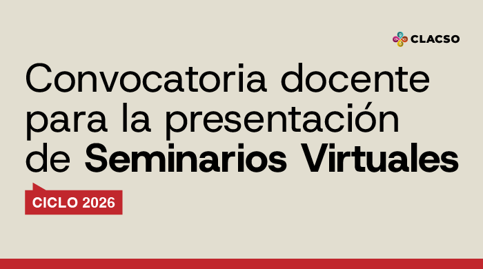  Convocatoria docente para la presentación de Seminarios Virtuales 2026