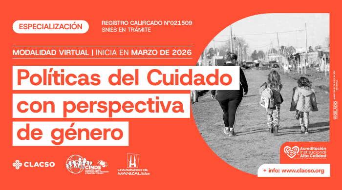  Especialización en Políticas del cuidado con perspectiva de género