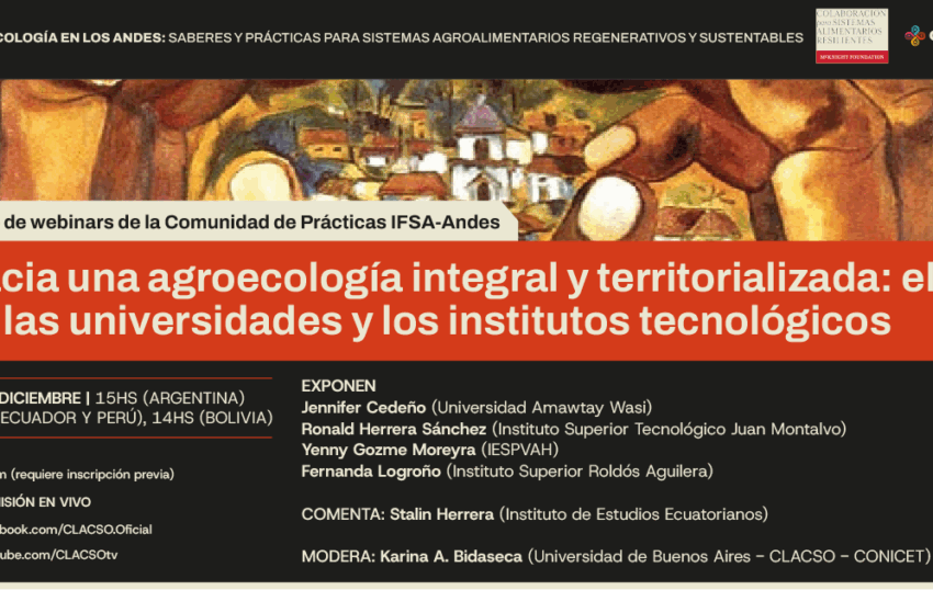  Hacia una agroecología integral y territorializada: el rol de las universidades y los institutos tecnológicos.